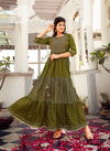 Aradhna Fashion Forever 1 Heavy Festive Wear Rayon Printed Long Fancy Kurti Collection
